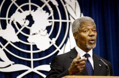 Annan lashes at critics on Iraq oil, food scandal