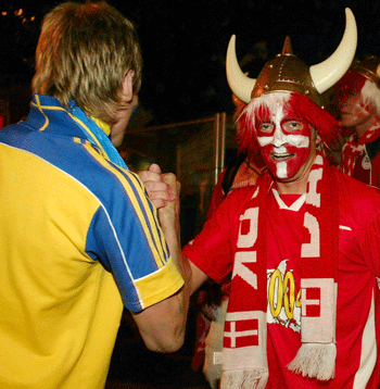 Sweden and Denmark through to quarters