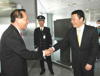 Taiwan's PFP rep arrives in Beijing