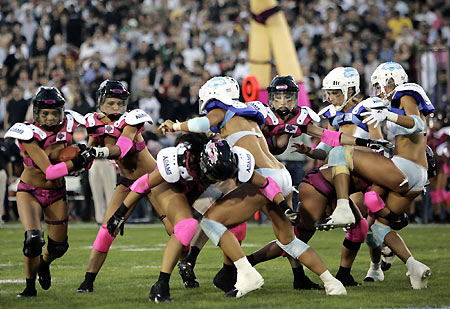 Third annual Lingerie Bowl football game 