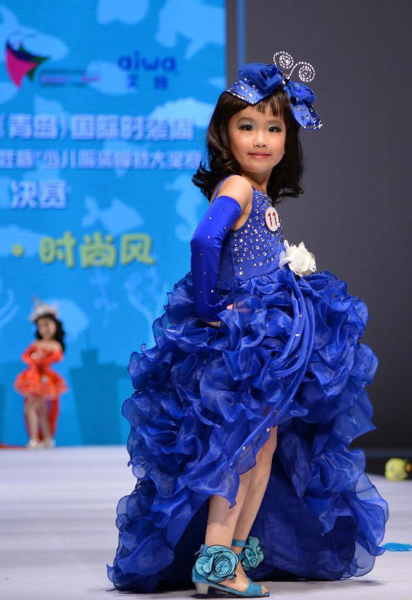 Kids model contest held during China (Qingdao) Int'l Fashion Week