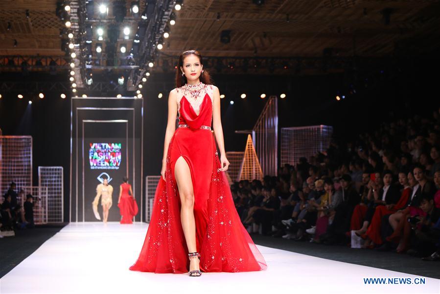 Models present creations at Vietnam Int'l Fashion Week