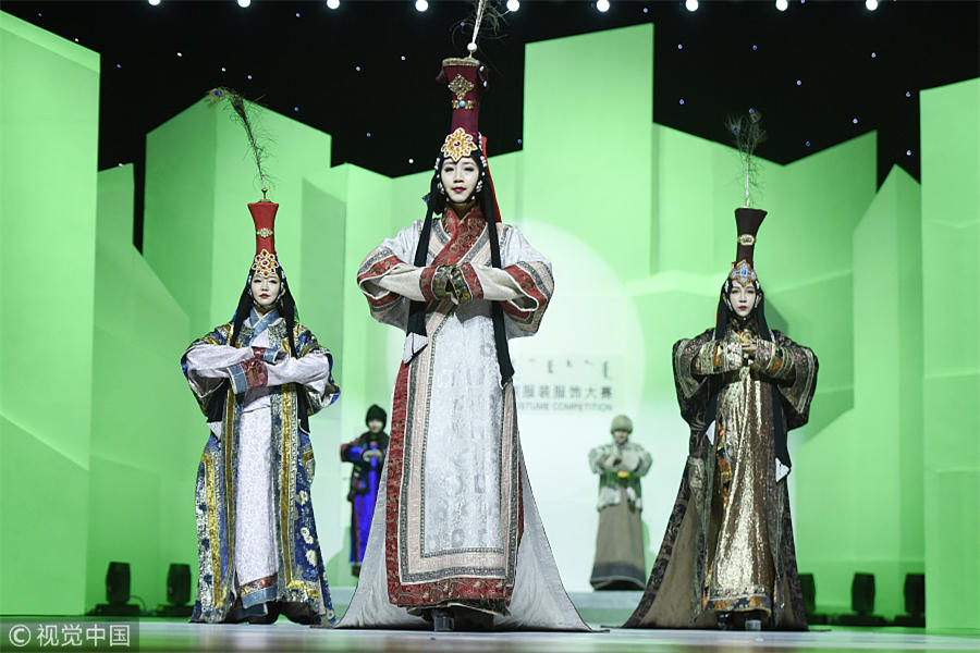 Fashion design in Mongolian style