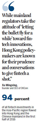 Putting Hong Kong onto the fast track of fintech race