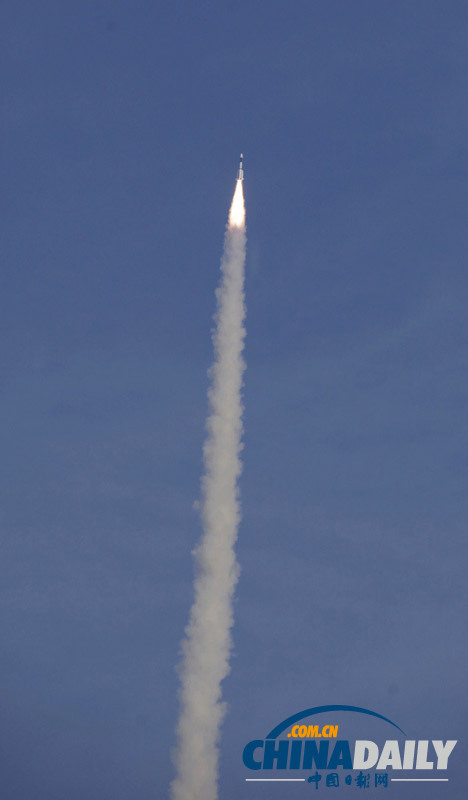 印度發射首枚國產低溫發動機火箭 所載通信衛星入軌