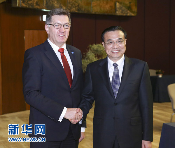 李克強會見波黑、克羅地亞、立陶宛、愛沙尼亞四國總理