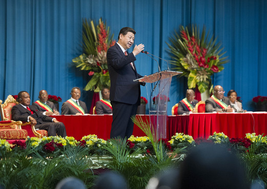 習(xí)近平在剛果共和國議會發(fā)表演講 共同譜寫中非人民友誼新篇章