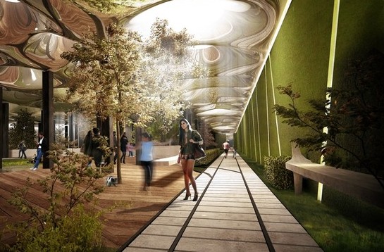 建筑師欲建造地下公園 陽光充足可種花草樹木
