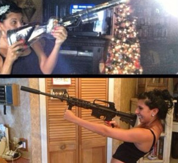 AR-15步槍在美熱銷 網(wǎng)民掀起持槍擺拍風(fēng)