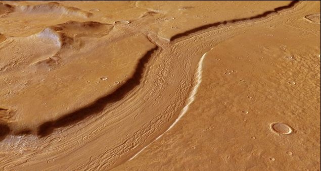 歐洲火星車發現火星“河道” 長1500千米寬7000米