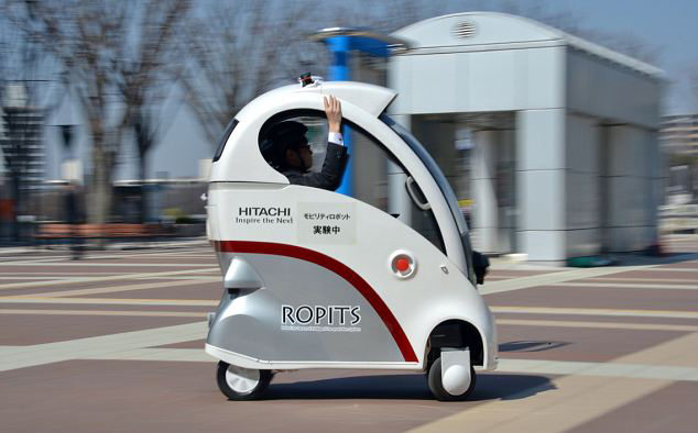 日立推出小巧機器人汽車 可自主行駛就近接送乘客