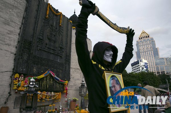 泰國再現反政府示威集會 數千人參加（組圖）