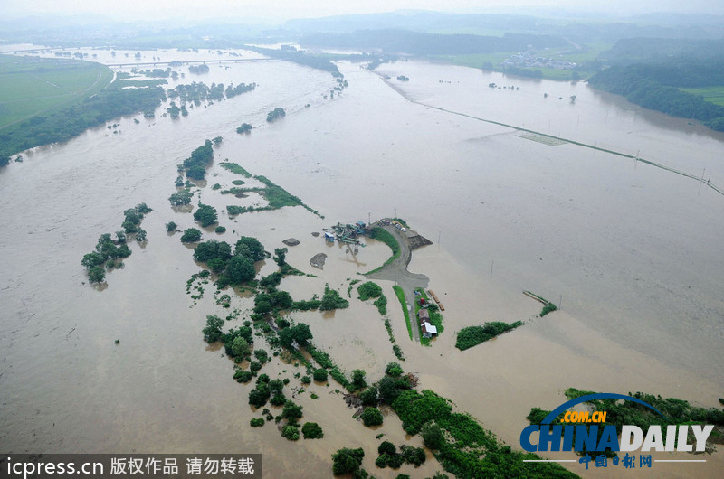 日本東北部遭暴雨襲擊 致1人死亡5人失蹤（圖）