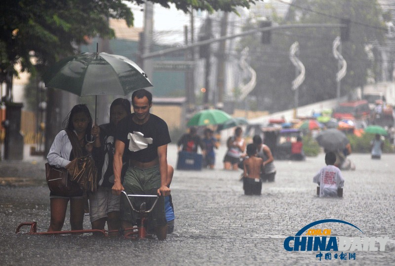 菲律賓連日暴雨導致洪水泛濫 造成7人死亡