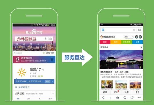 韓國(guó)旅游發(fā)展局開(kāi)通首個(gè)海外百度直達(dá)號(hào) @韓國(guó)旅游直達(dá)南山明洞