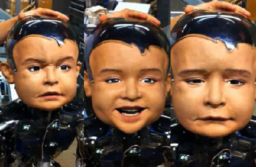 美國大學研發出機器人寶寶 表情逼真似嬰兒