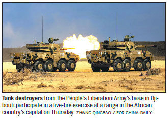 Live-fire exercises conducted by PLA base in Djibouti