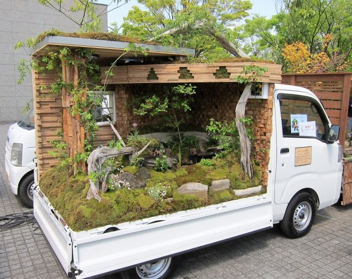 輪子上的風(fēng)景：卡車(chē)上的“后花園” 哪一個(gè)最美？（組圖）