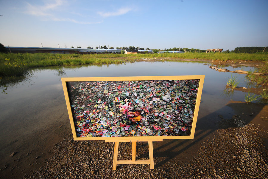 Clean villages on former dumps