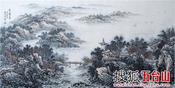 Wang Jiange donates painting to Suxiang Temple