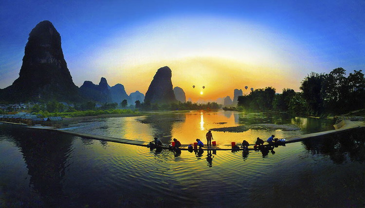 Yangshuo, a county of karst landforms