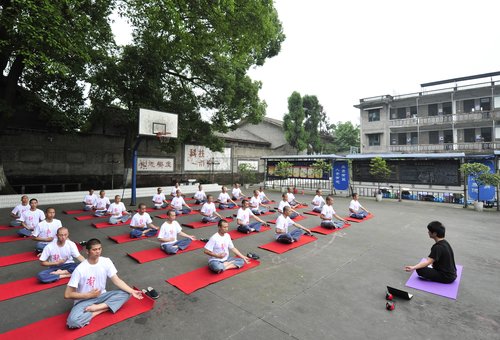 Finding inner peace in prison through yoga