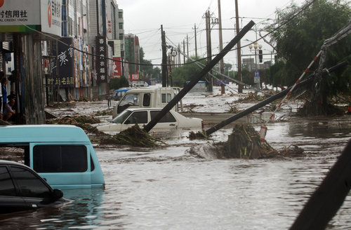 NE China suffers from floods