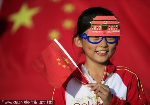 'I love you, China' as National Day dawns