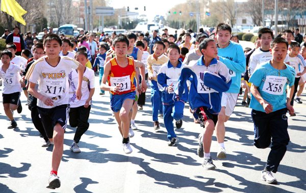 Runners with spring in their step