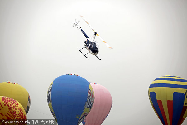 Death defying mid-air antics at C China festival