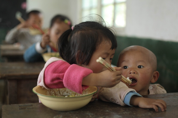 Free lunch, a boon for rural kids