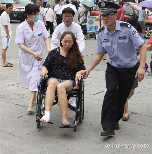 Beijing's injured subway passengers treated