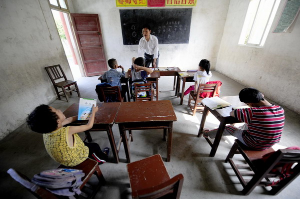 A remote rural school for 5 pupils