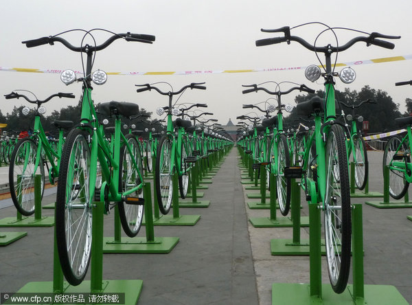 Bicycles to help bring in green new year