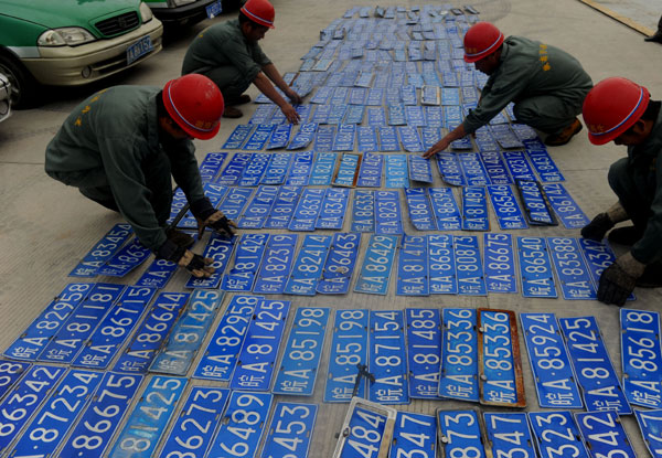 Clone taxis destroyed in E China