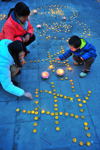 Candlelight prayer for peace