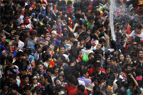 Water festival celebrated in Bangkok