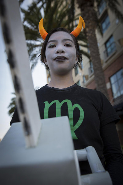 Cosplayers show comic characters in San Diego