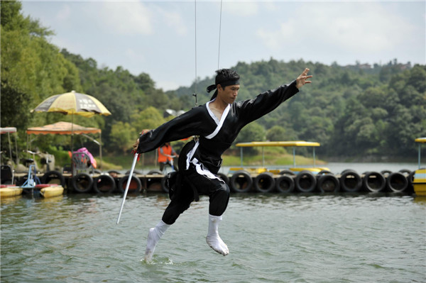 Visitors can be kung fu fighters at Yunnan resort