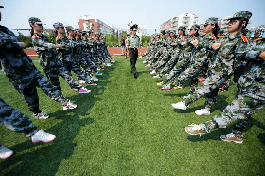 Students face new term and military training