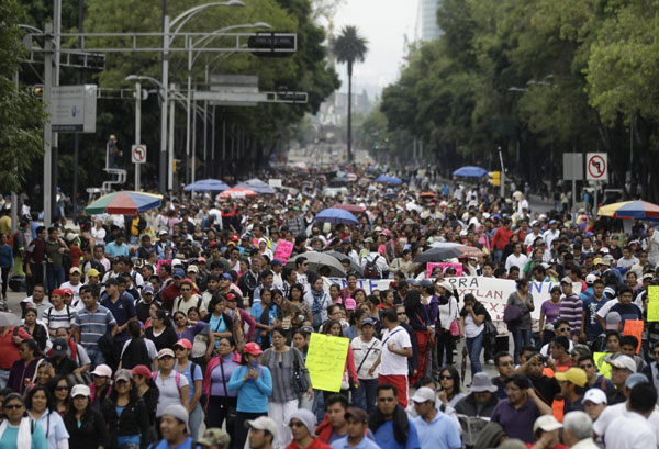 Protests erupt in Mexico over education reform