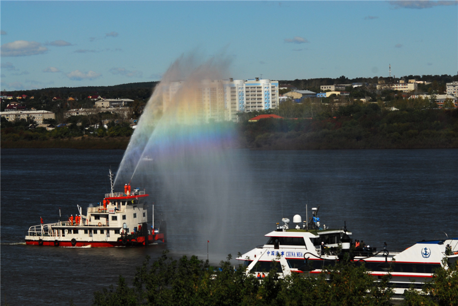 China, Russia launch drill on border river