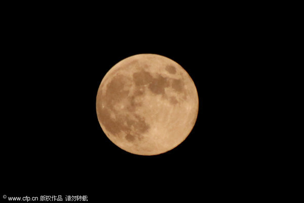 Full moon across China