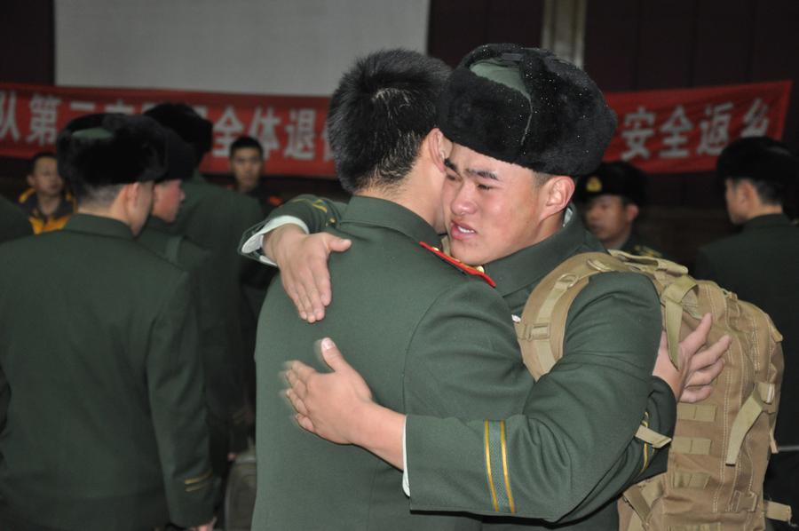 Tears show strength of military bonds