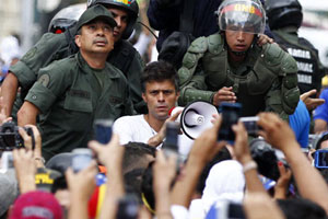 Motorcyclist rally supporting Venezuela's President Maduro