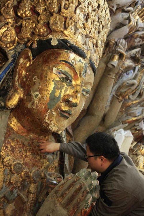 Restoring a centuries-old goddess