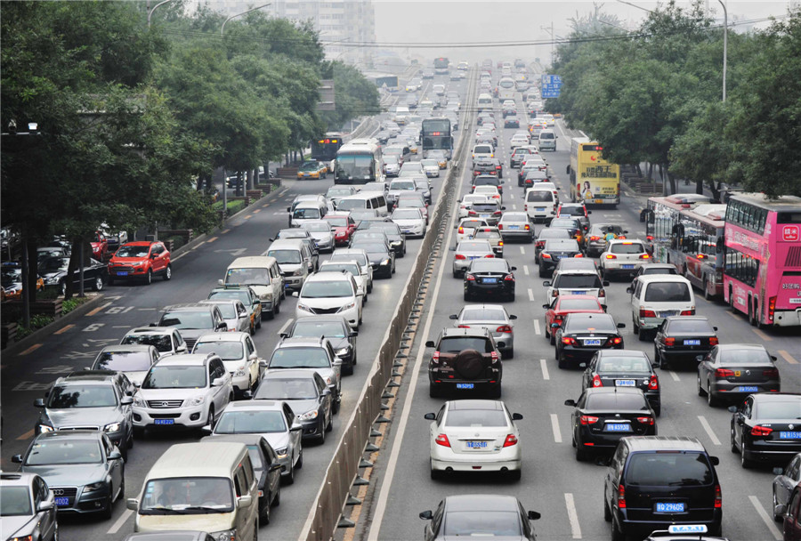 Car-Free Day sees Beijing traffic congested as always