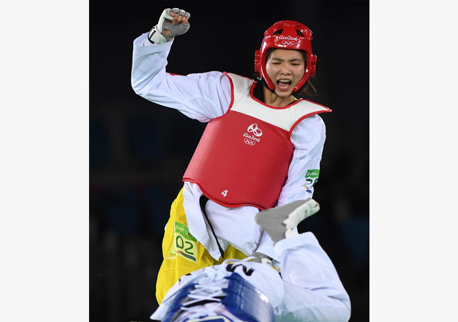 Chinese Zheng Shuyin wins women's +67kg taekwondo gold