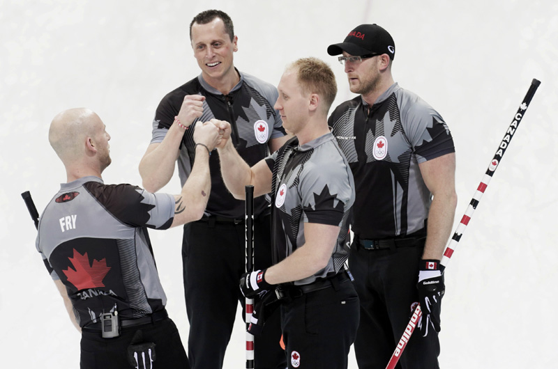 Canada beats China 10-6 in men's curling semis