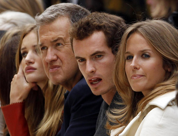 Murray, girlfriend spotted at London fashion week